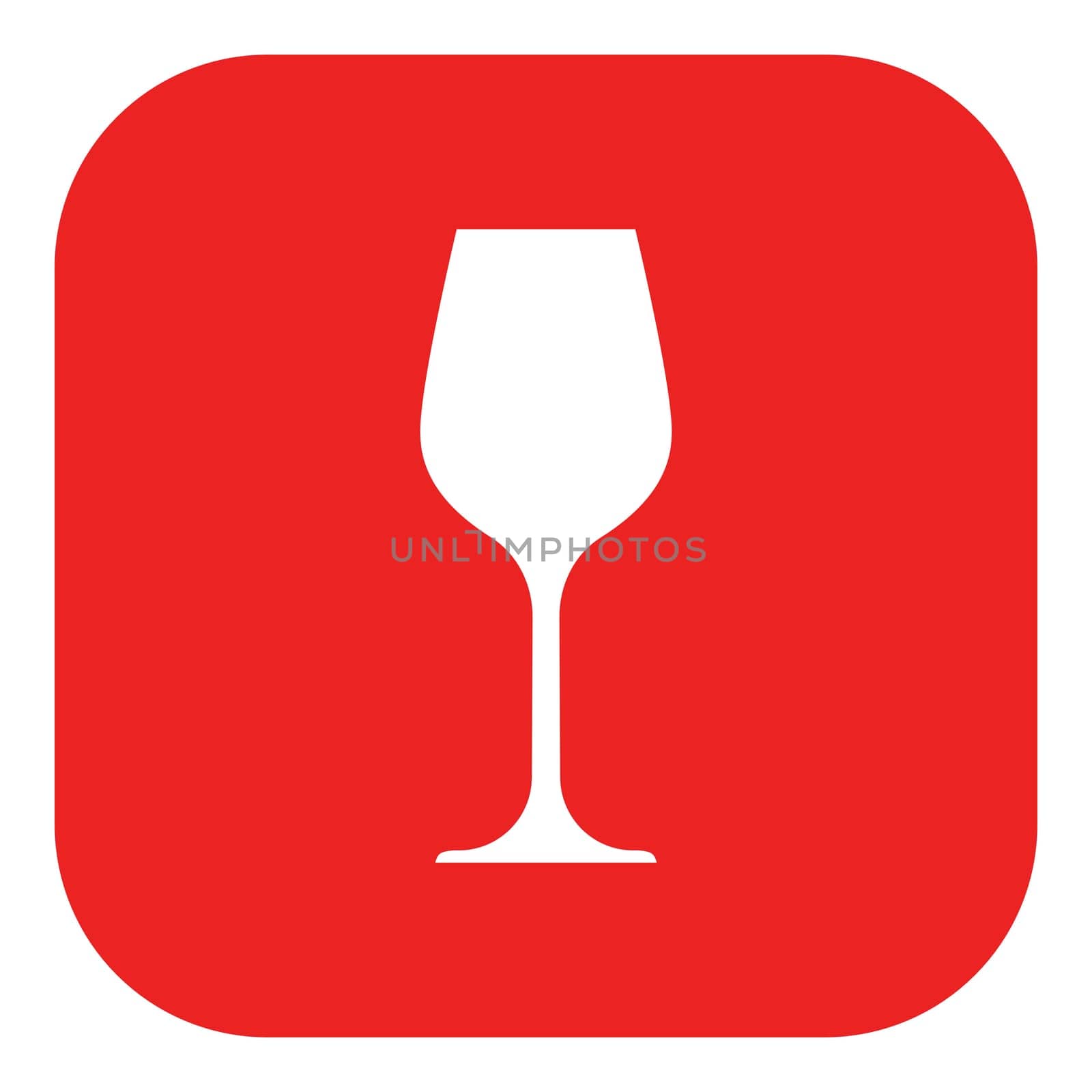 Wine glass and app icon