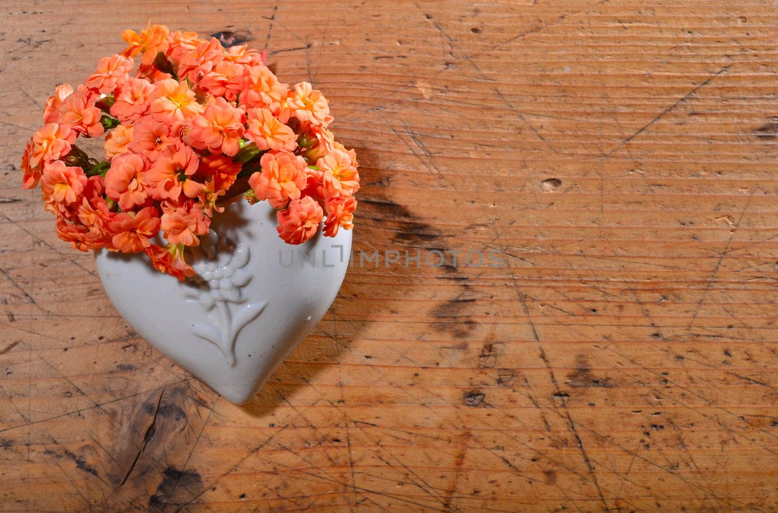 Heart with flowers