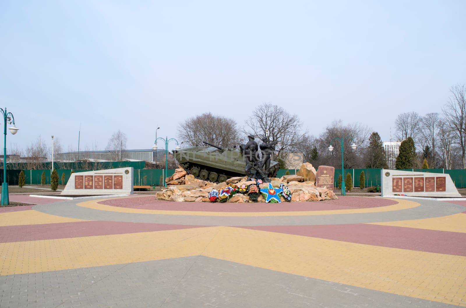 Monument to participants of local wars and military conflicts. Orel City of Russia