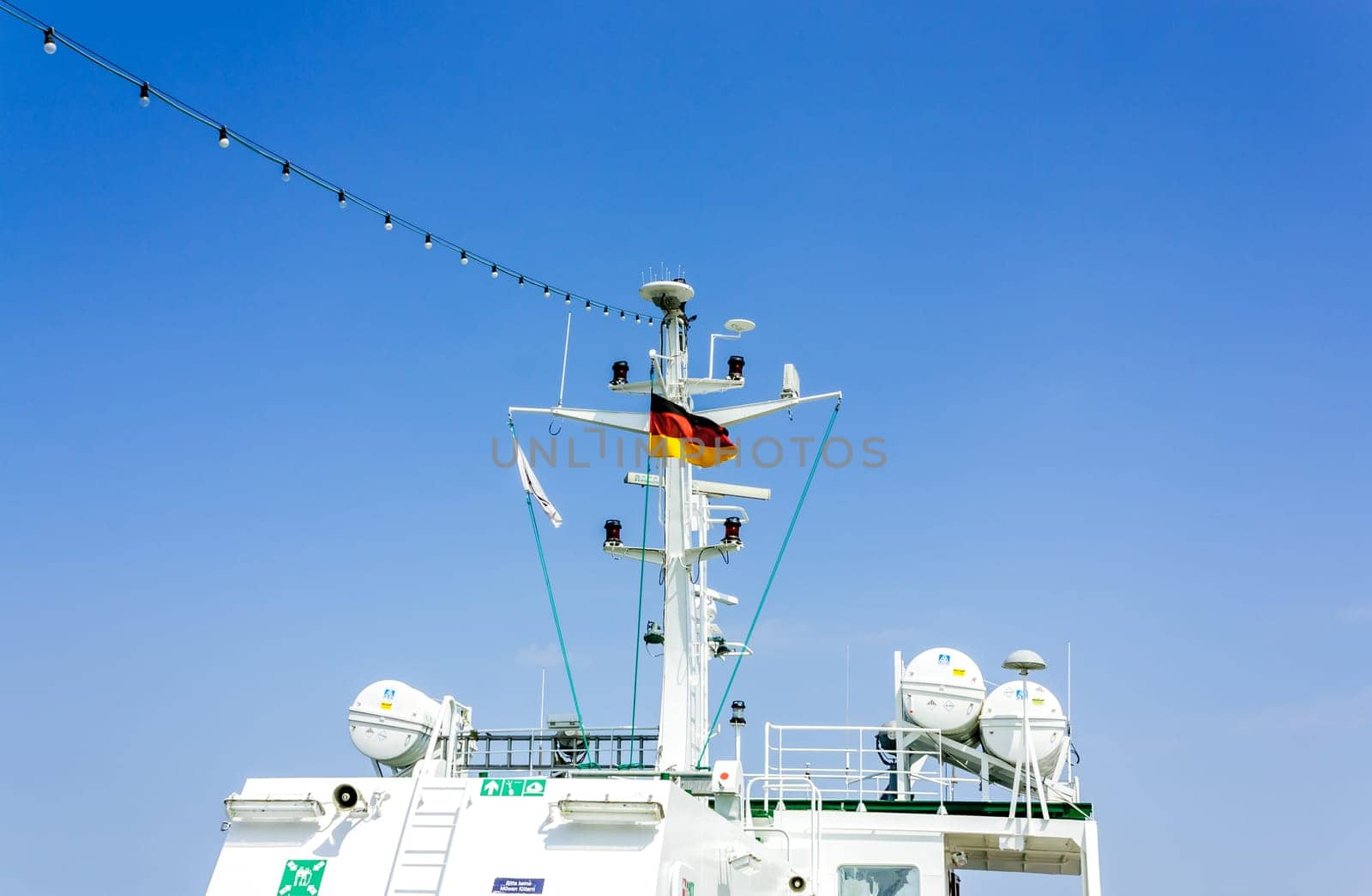 Under the German flag