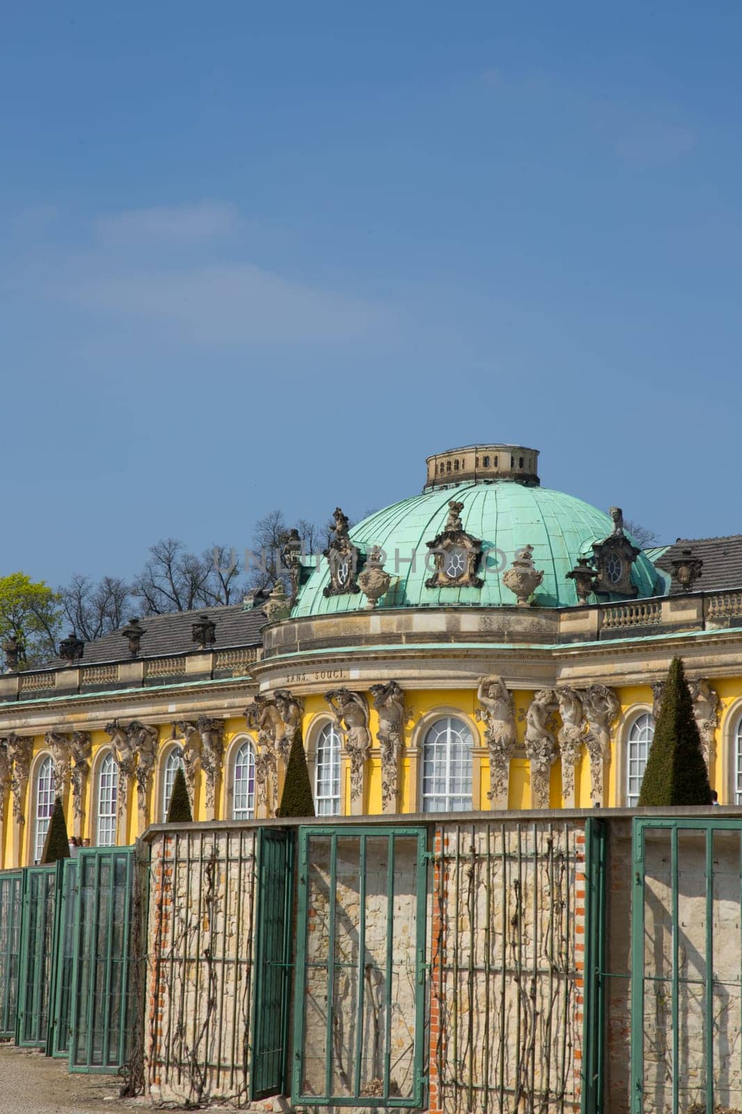 Castle Sans Souci with part of the vineyard in front.