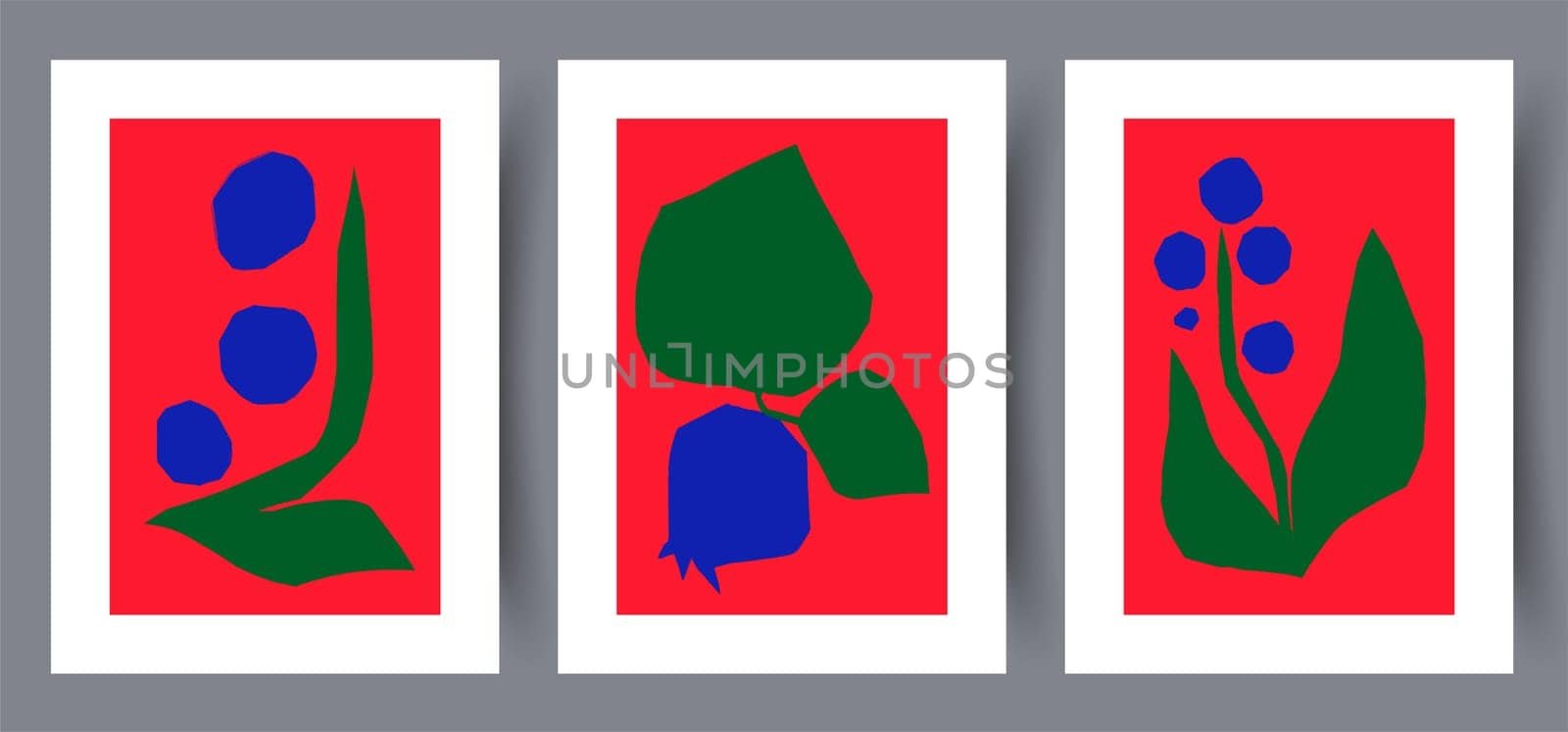 Printable wall art vector poster set vector. Vector illustrationPrintable wall art vector poster set. Hand drawn minimalism design for scandinavian interior.