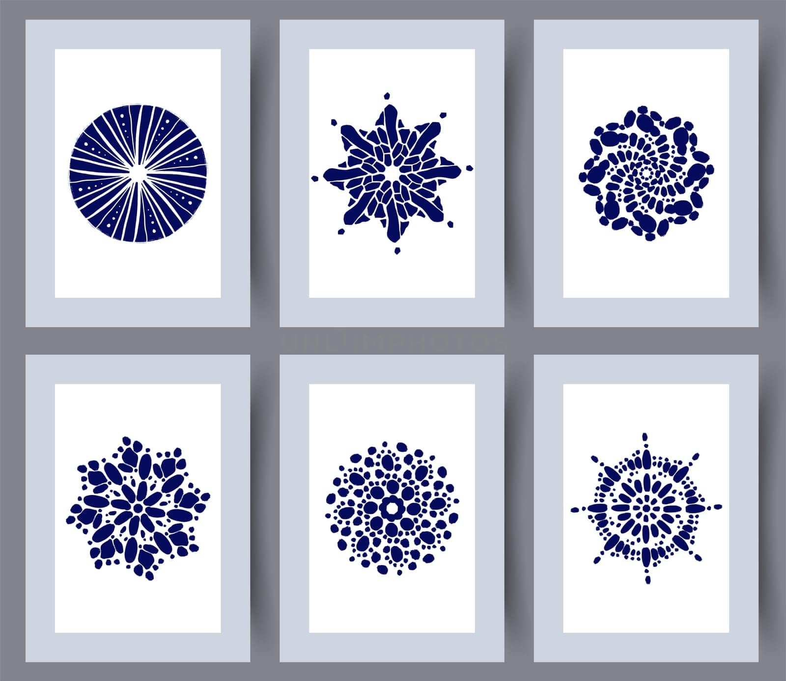 Printable wall art vector poster set vector. Vector illustrationPrintable wall art vector poster set. Hand drawn minimalism design for scandinavian interior.