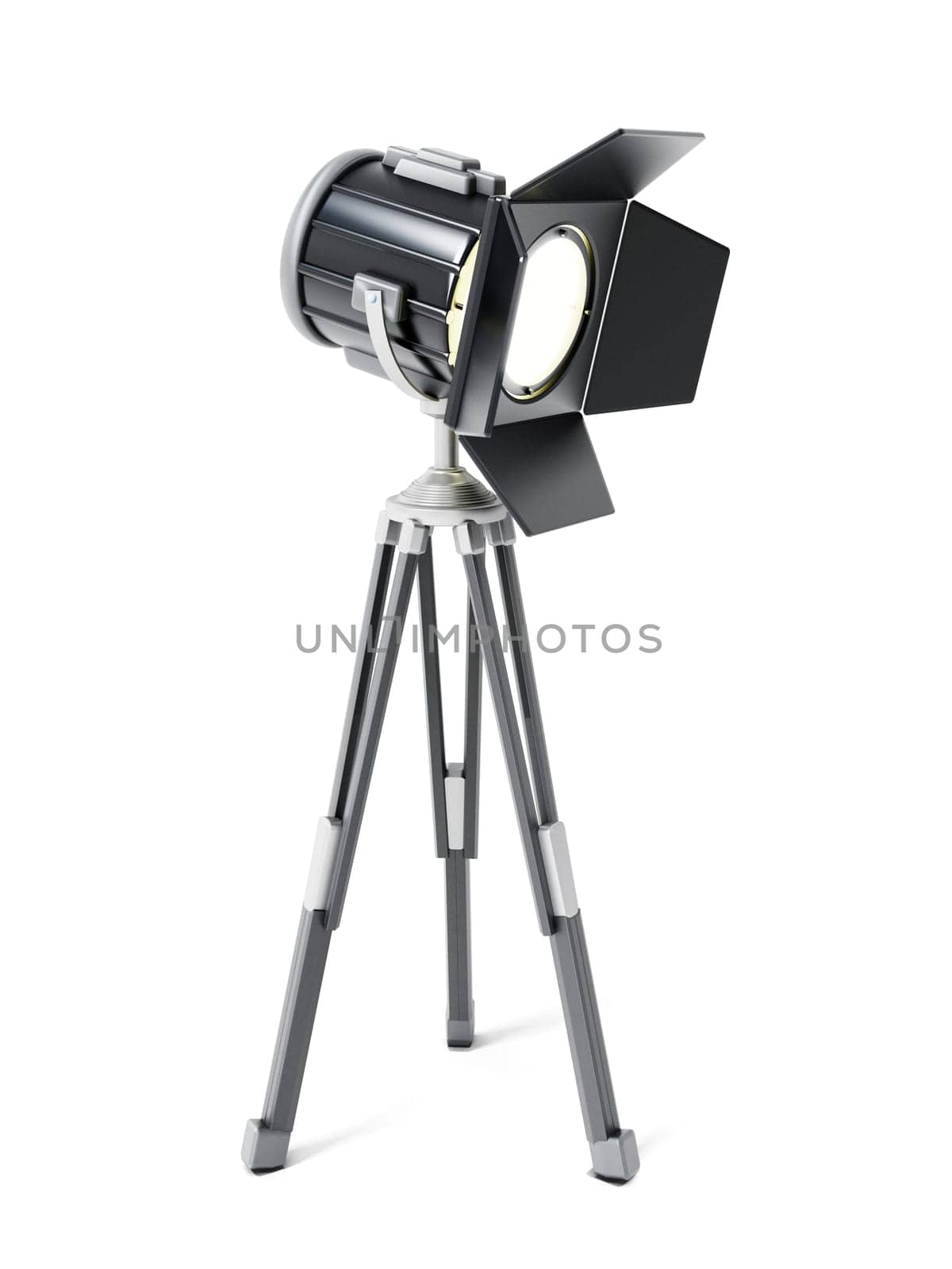Studio Photography Video Light isolated on white background