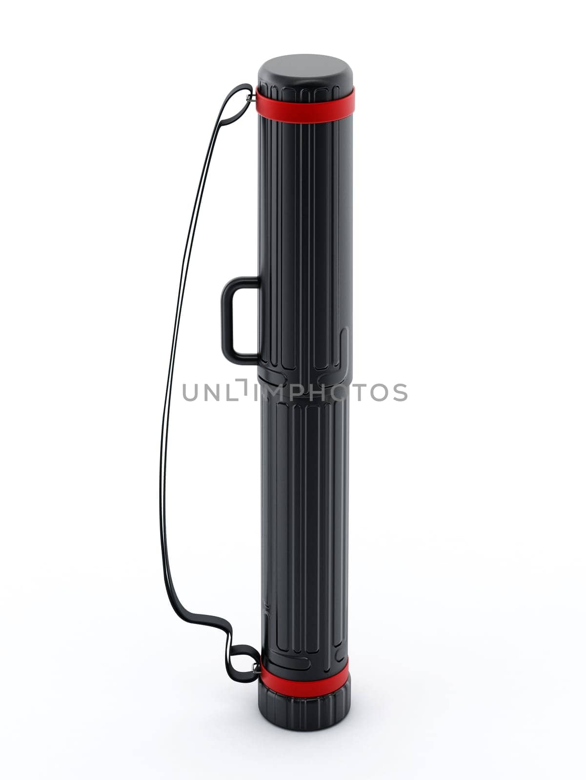 Plan tube isolated on white background.