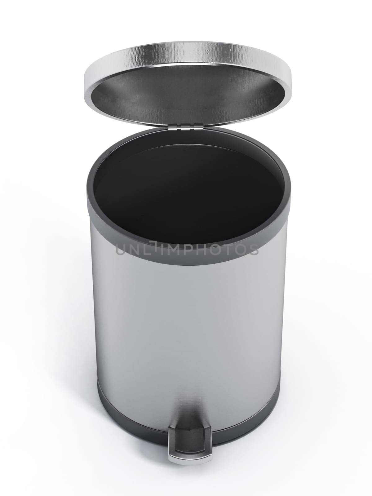 Trash bin isolated on white background