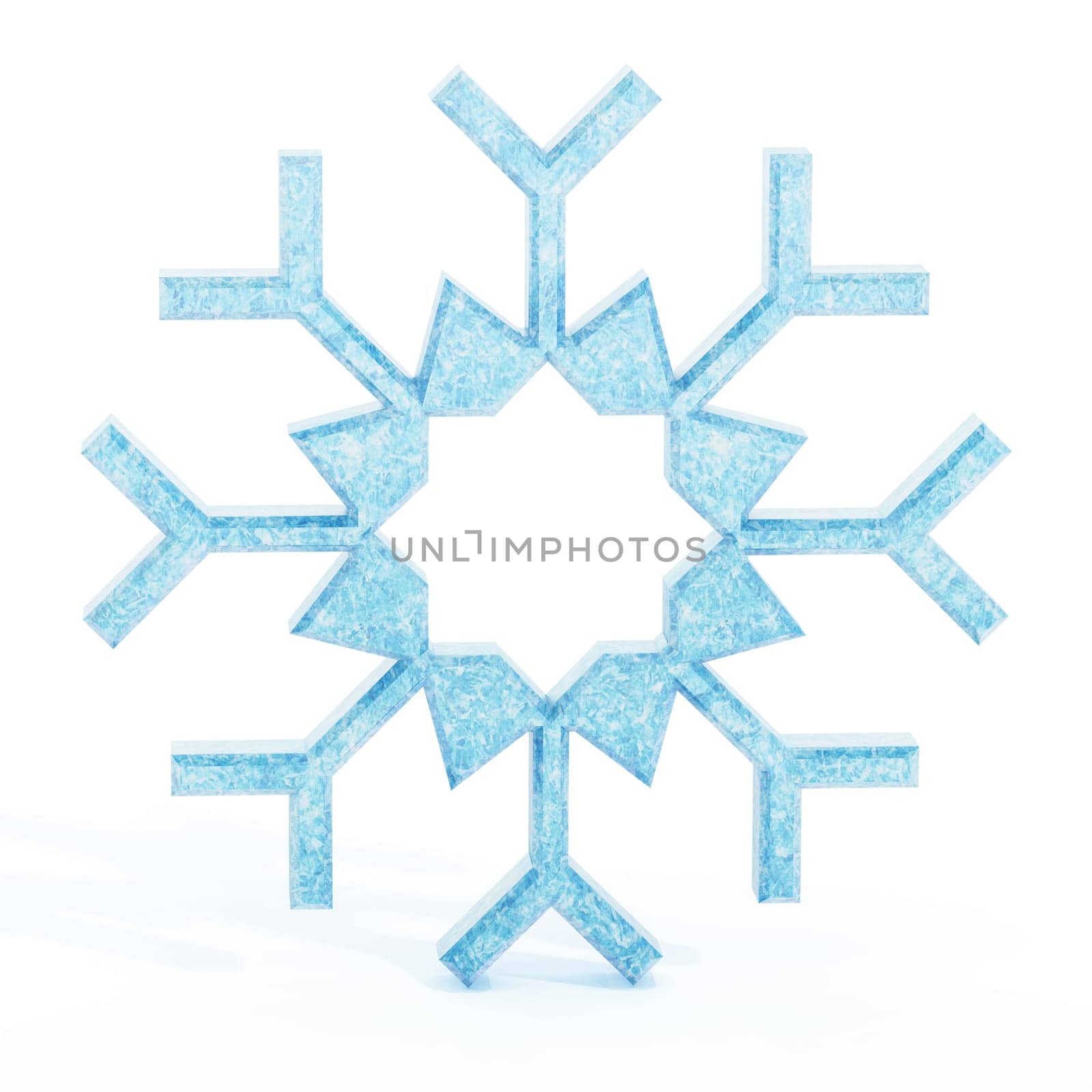 Snowflake isolated on white background