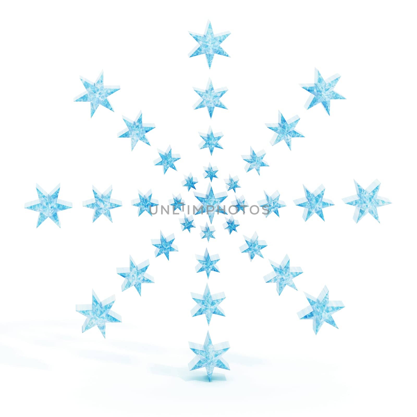 Snowflake isolated on white background