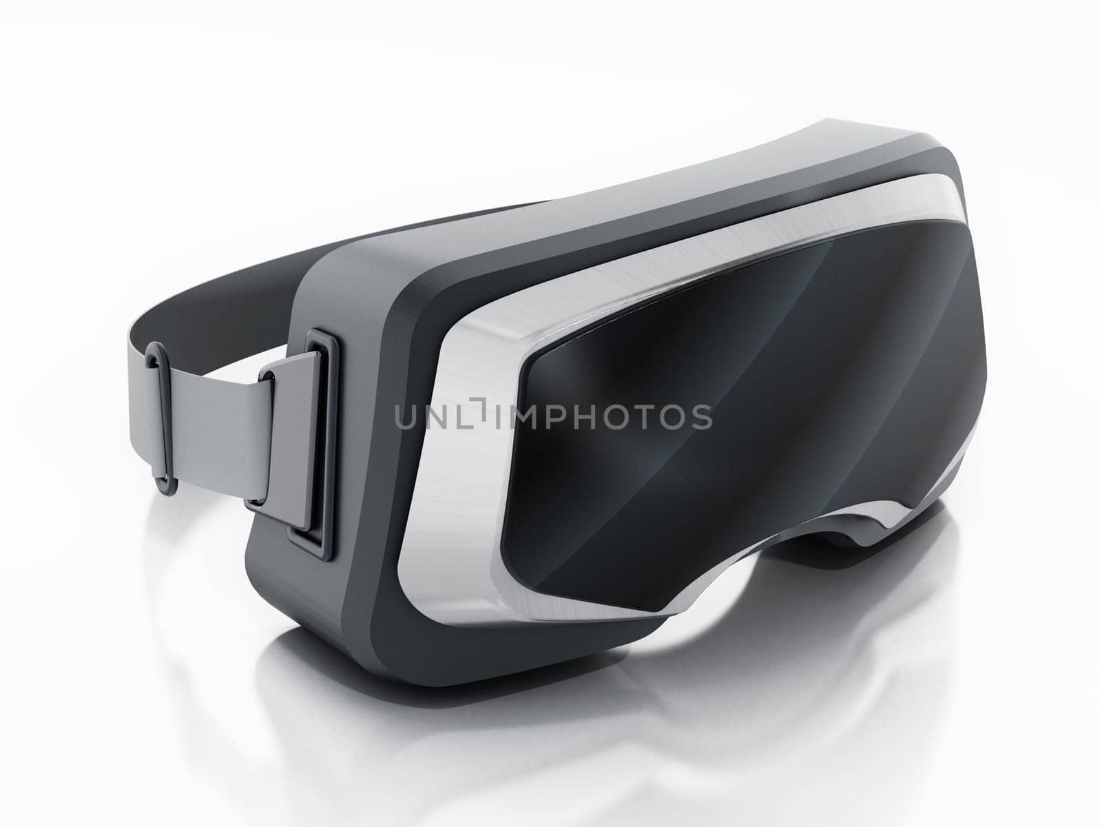 Virtual reality glasses isolated on white background