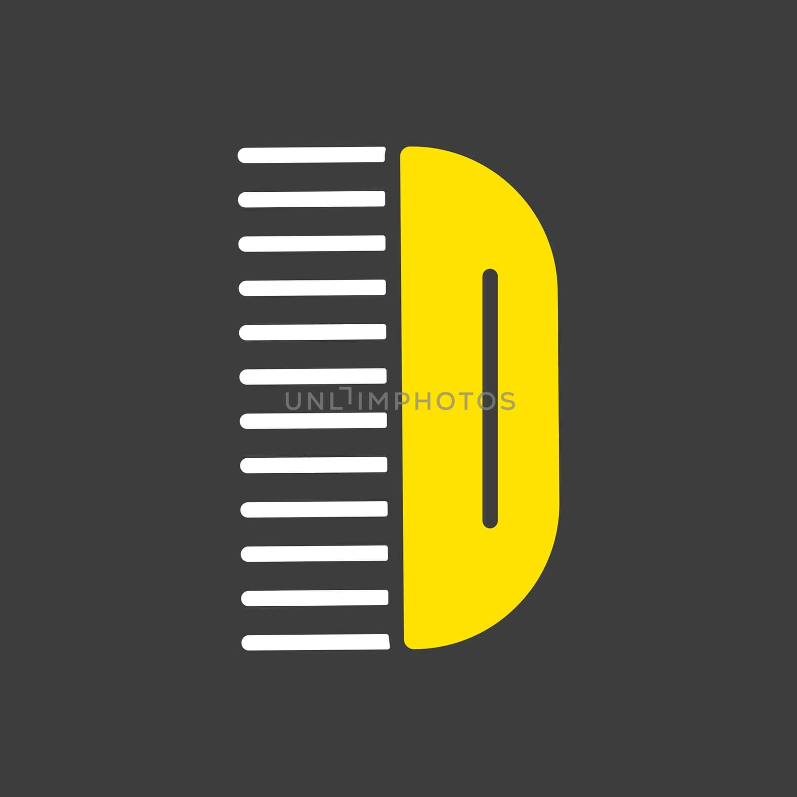 Hairbrush baby vector isolated glyph icon. Graph symbol for children and newborn babies web site and apps design, logo, app, UI
