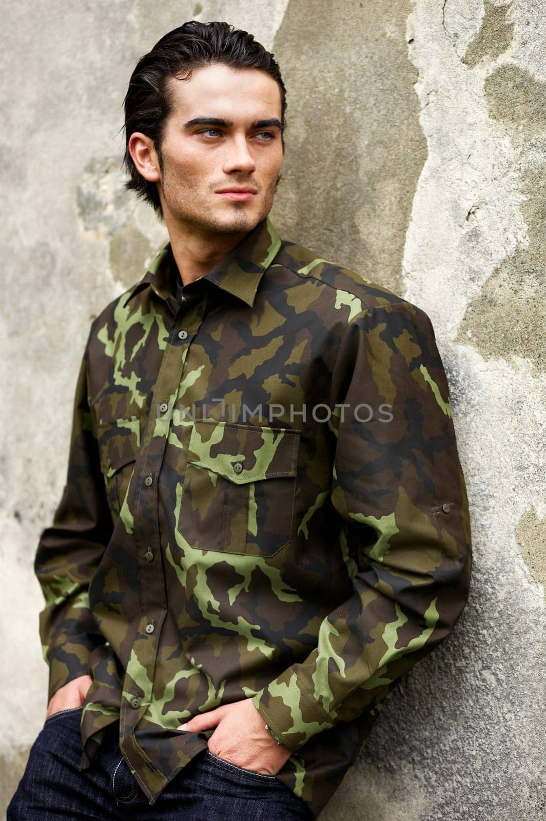 Man at the wall