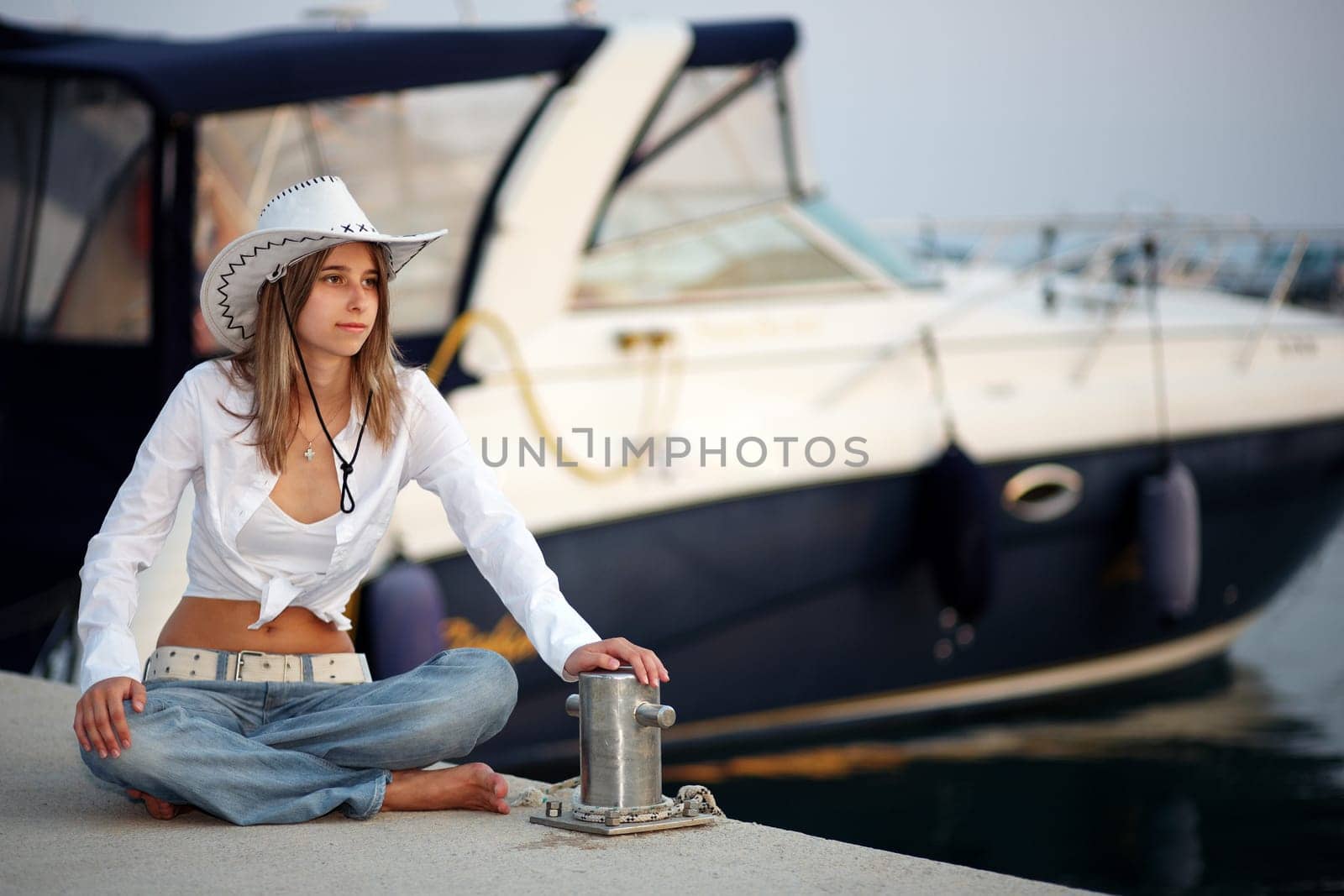 Pretty woman at the Yacht II.