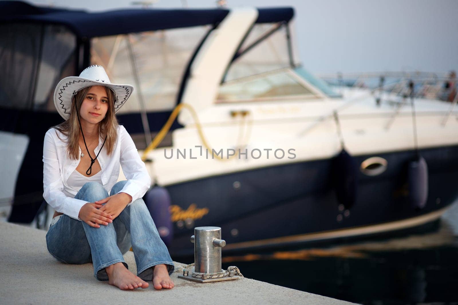 Pretty woman at Yacht I.
