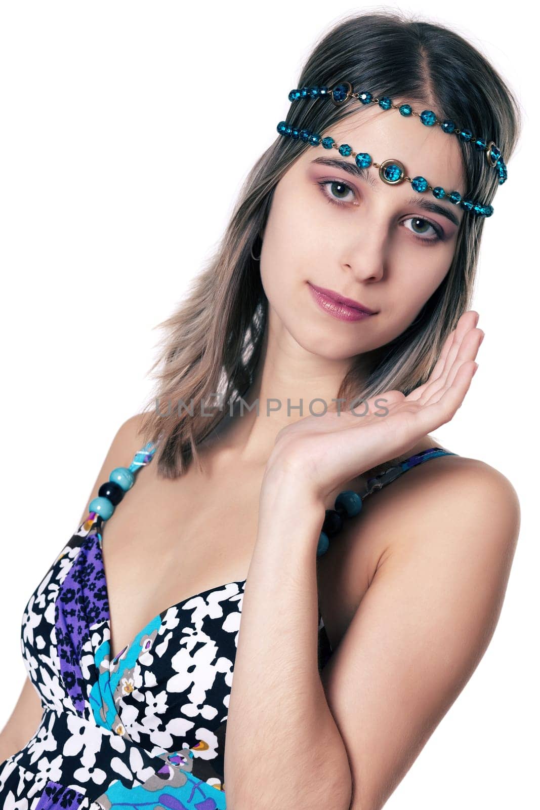 Young woman with corals II.