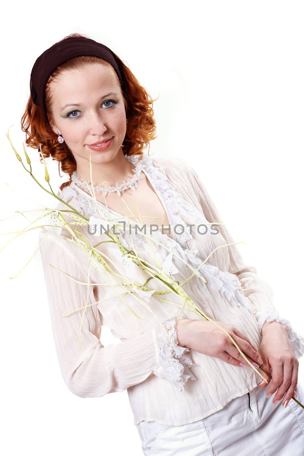 Red-haired Woman in White II.