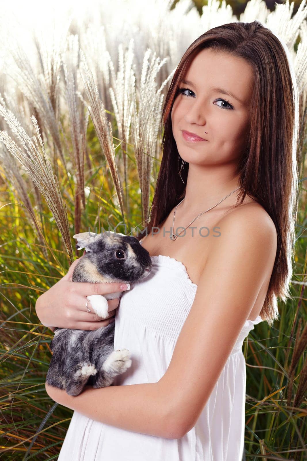 Girl with the rabbit I.