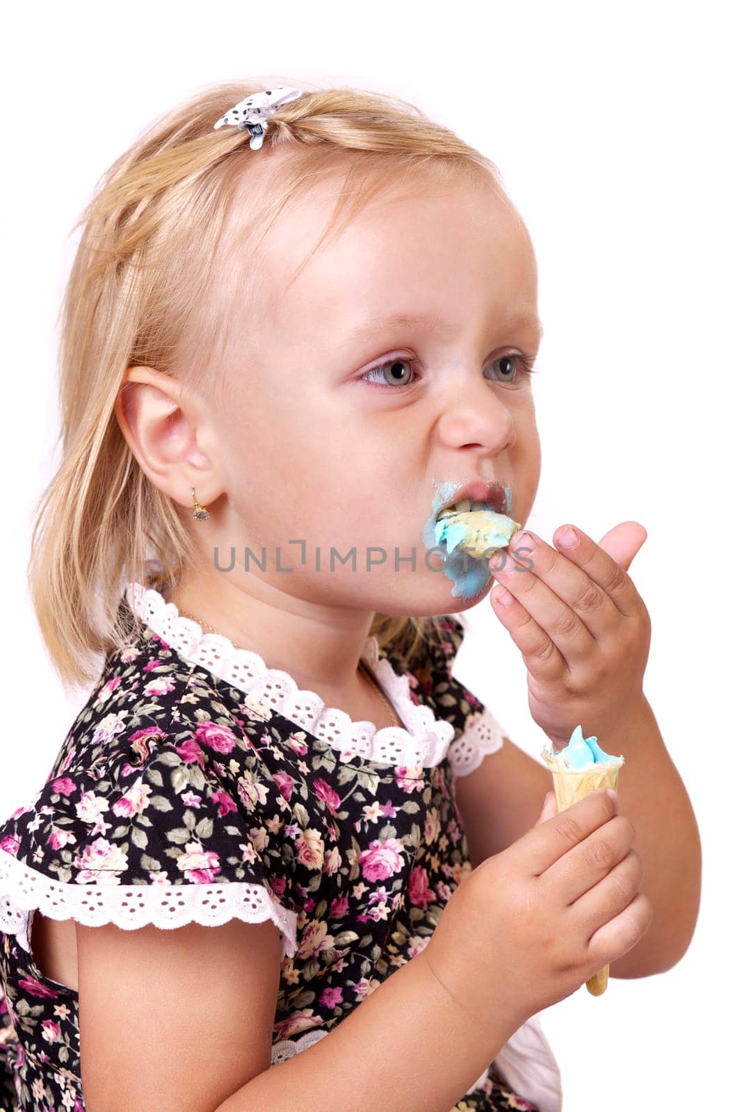 Girl eating ice III
