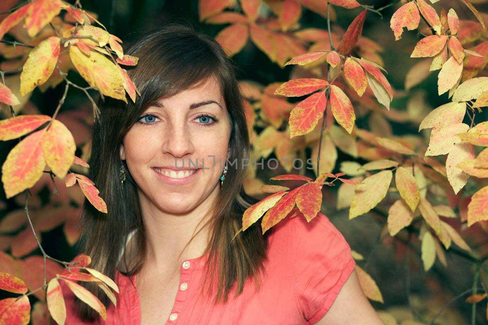 Portrait of young smiling woman
