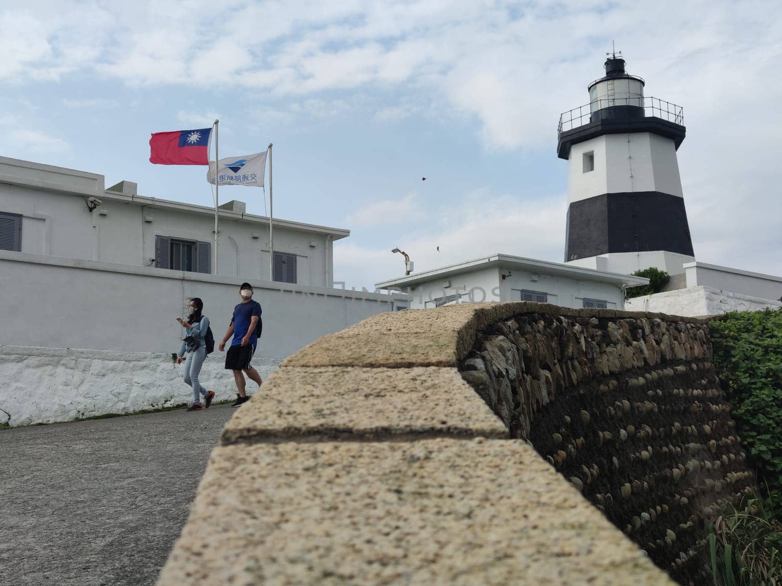 Fuguijiao Lighthouse, 1800s lighthouse at the northern most point of Taiwan coastline.