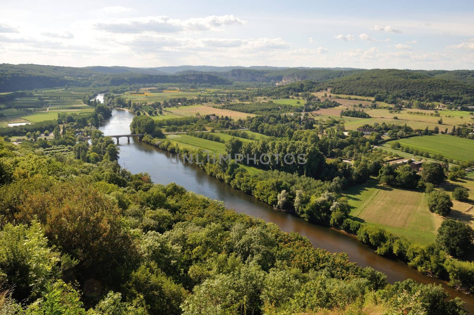 Dordogne seen from Domme in Périgord