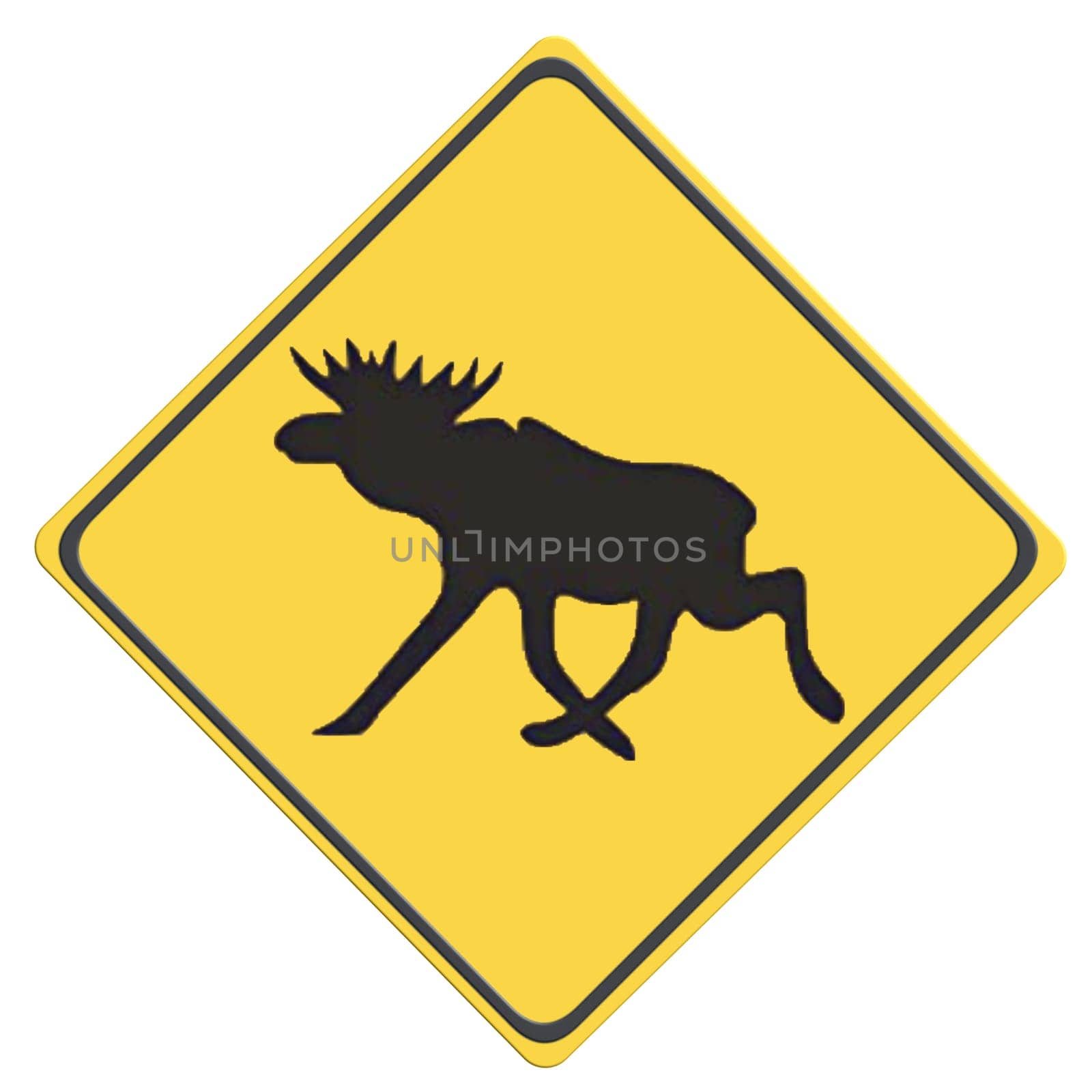 General warning symbol. Yellow security icon.