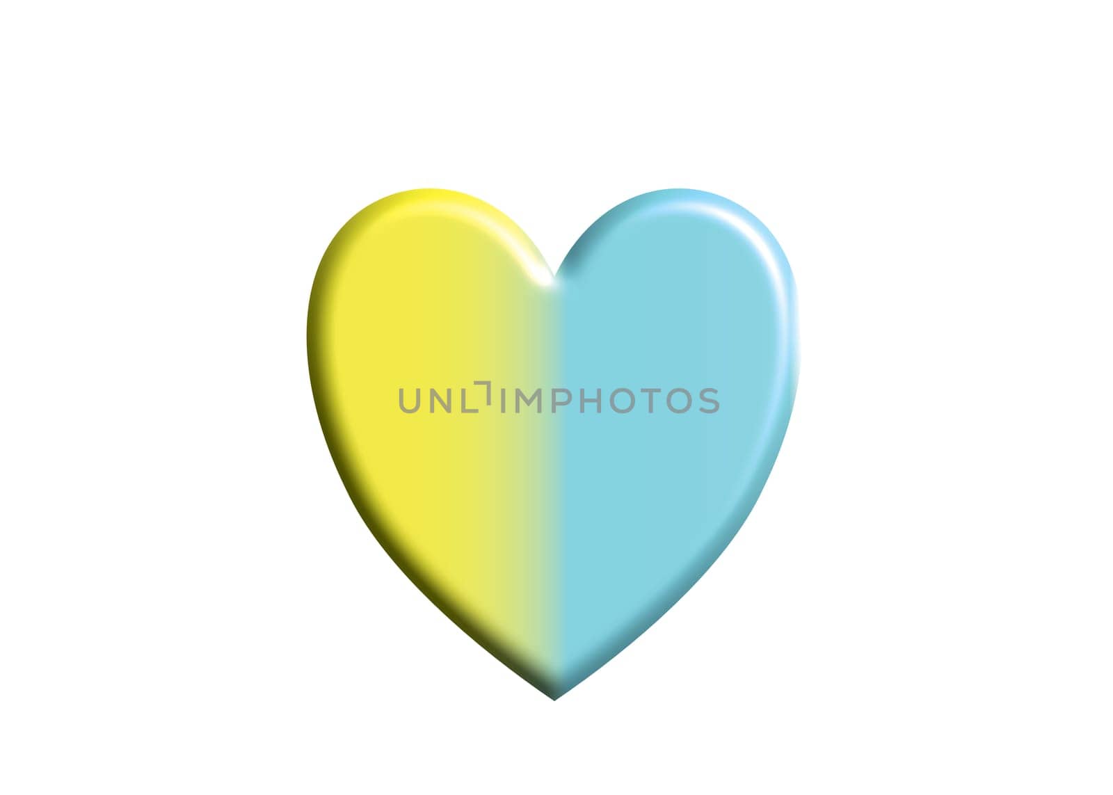 Ukraine heart flag icon