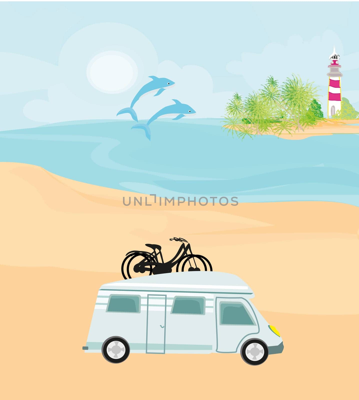 camping on the beach