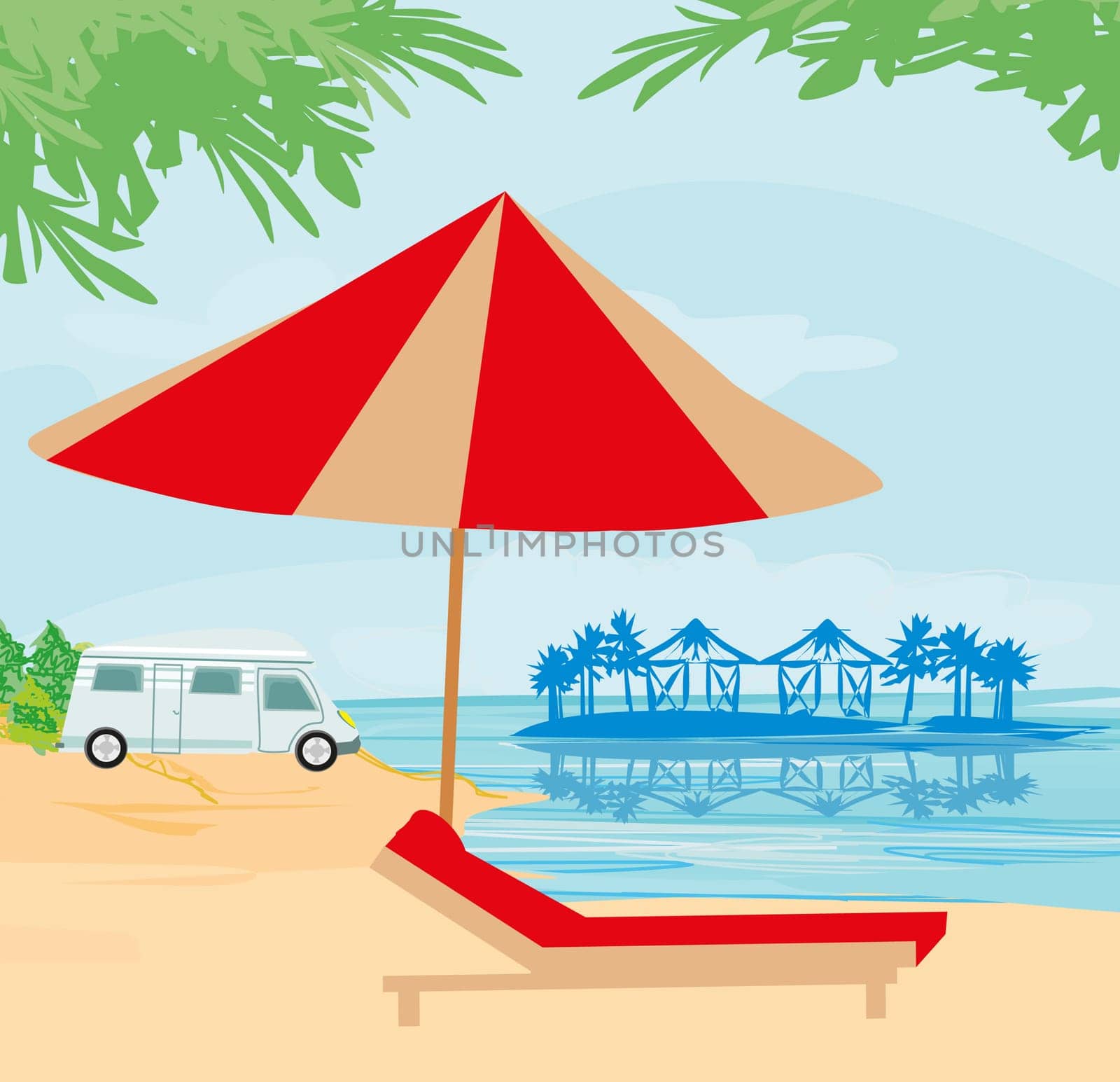 camping on the beach