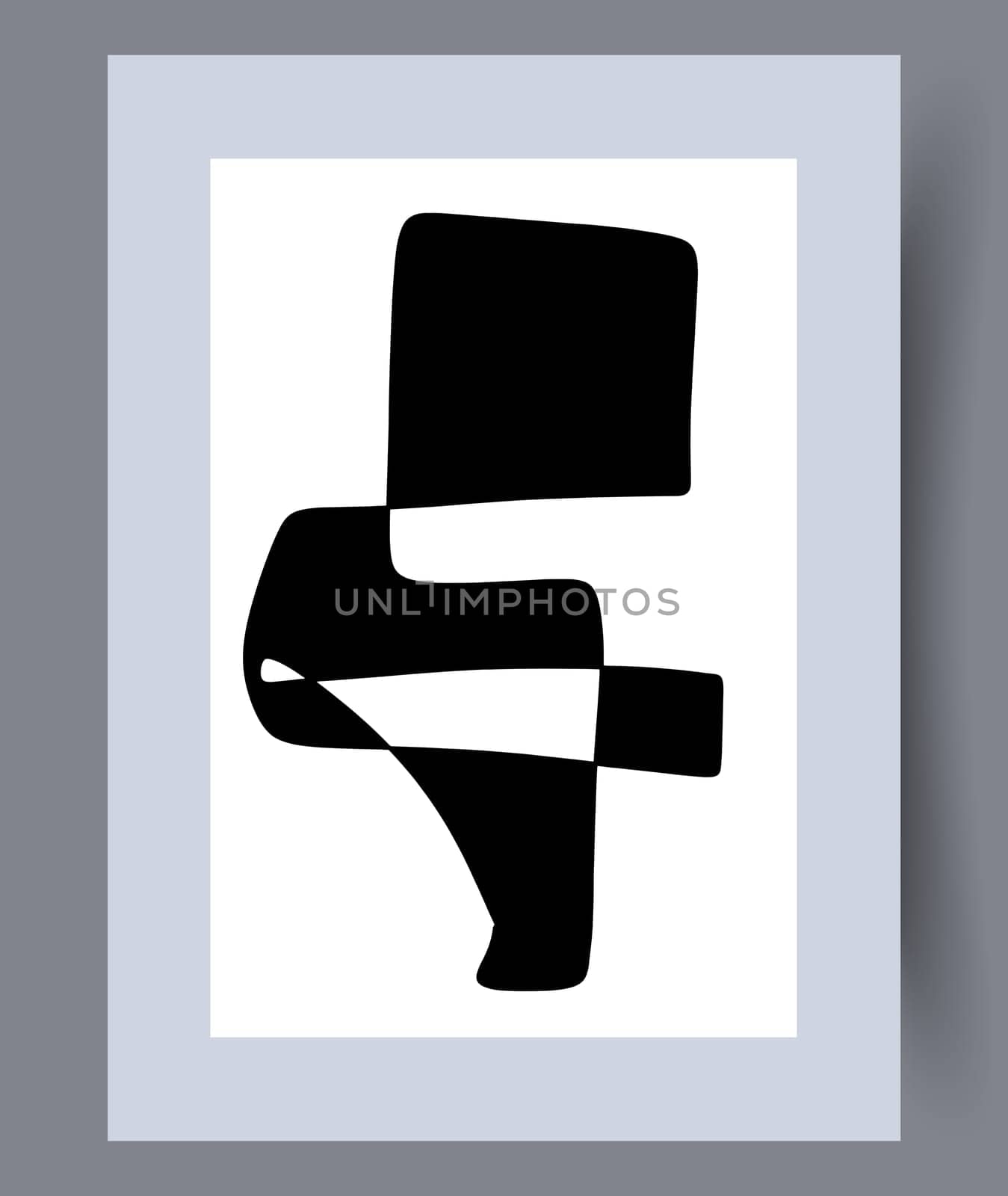 Scandinavian abstract vector print set. Minimalistic abstract wall art background for print. Scandinavian vector style.