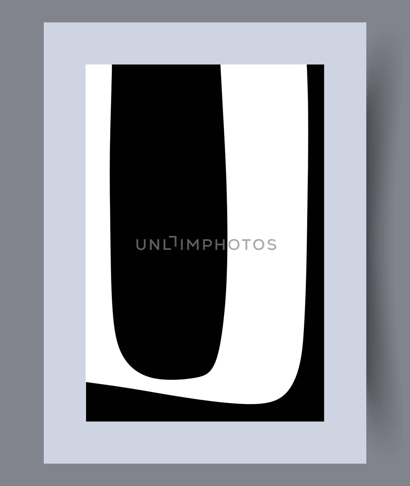 Scandinavian abstract vector print set. Minimalistic abstract wall art background for print. Scandinavian vector style.