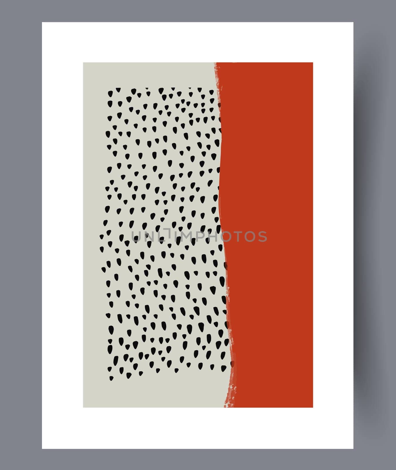 Scandinavian abstract vector print set. Minimalistic abstract wall art background for print. Scandinavian vector style.