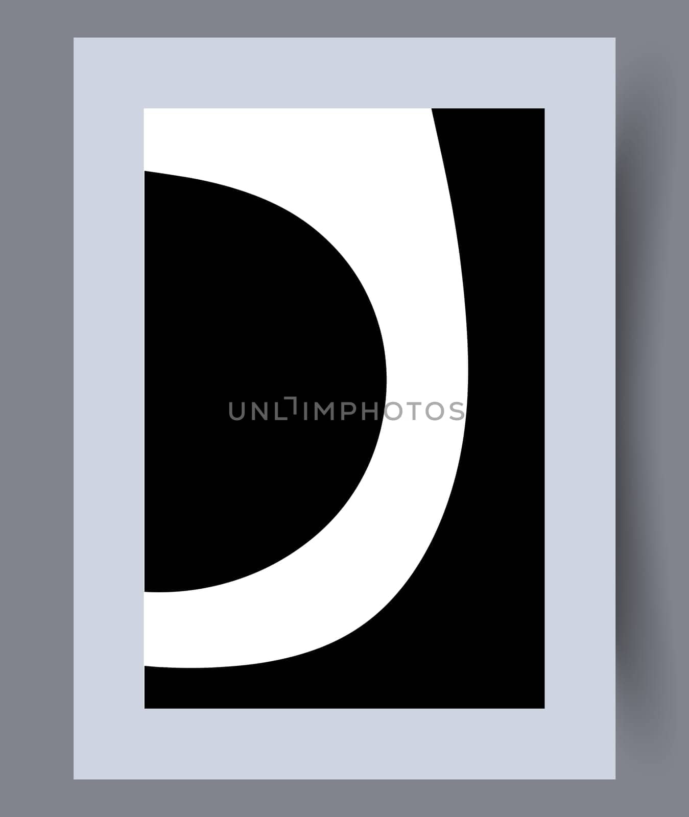 Scandinavian abstract vector print set. Minimalistic abstract wall art background for print. Scandinavian vector style.