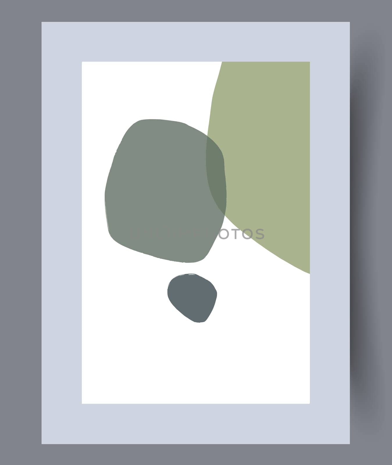 Scandinavian abstract vector print set. Minimalistic abstract wall art background for print. Scandinavian vector style.
