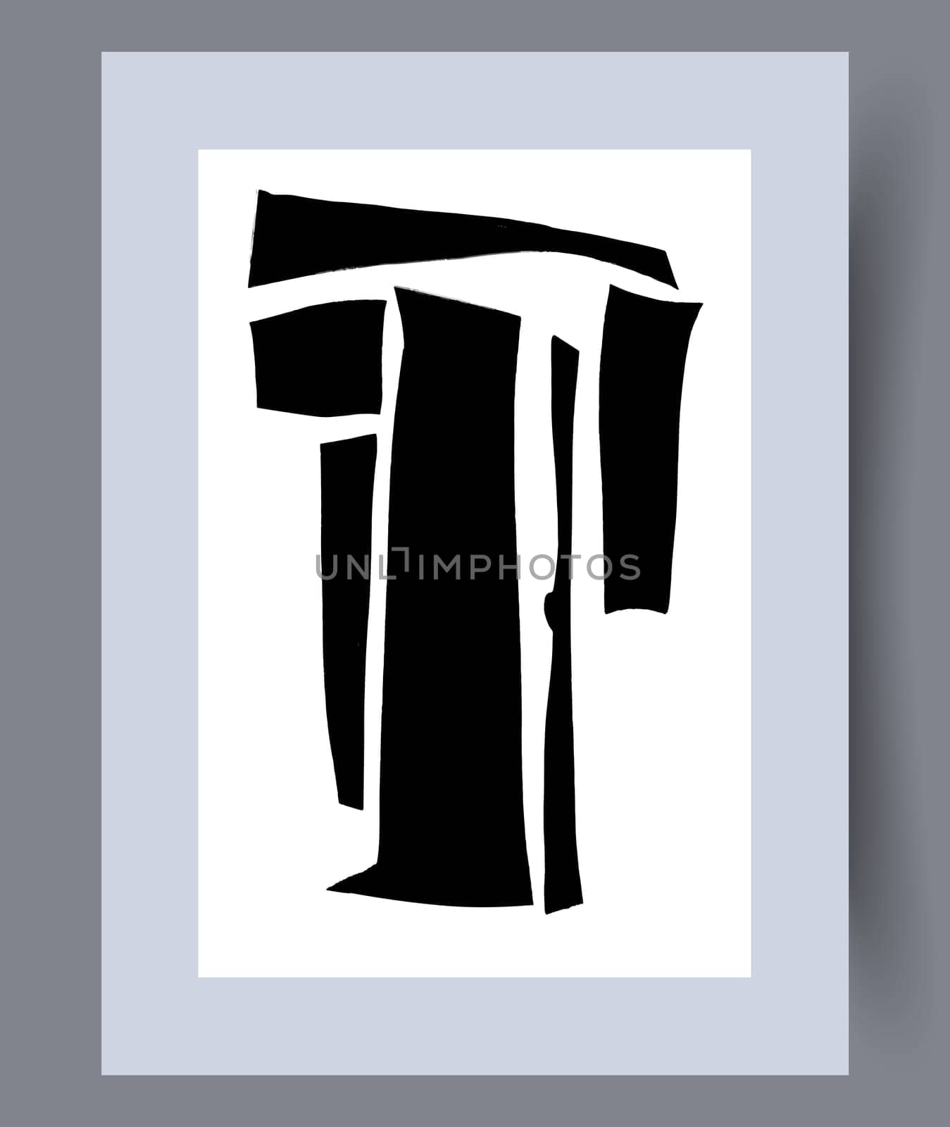 Scandinavian abstract vector print set. Minimalistic abstract wall art background for print. Scandinavian vector style.