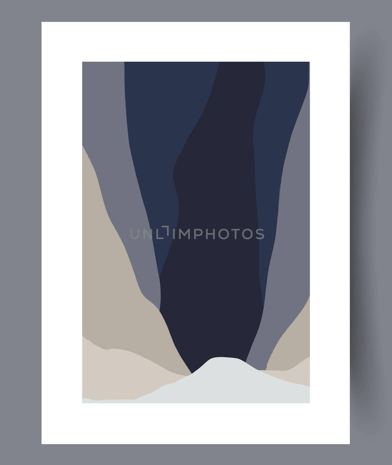 Printable wall art vector poster set. Hand drawn minimalism design for scandinavian interior.