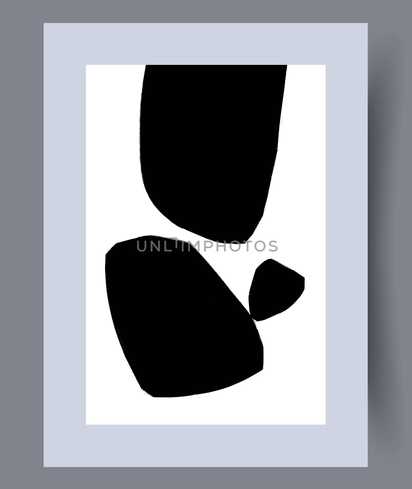Printable wall art vector poster set. Hand drawn minimalism design for scandinavian interior.