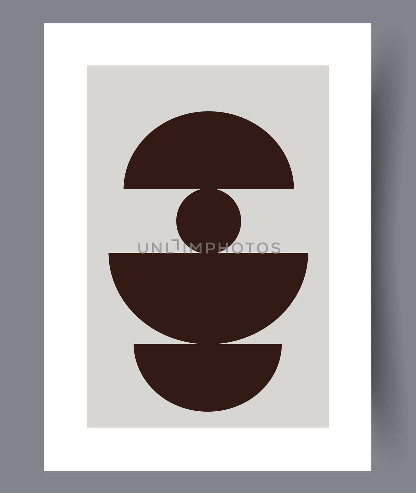 Printable wall art vector poster set. Hand drawn minimalism design for scandinavian interior.