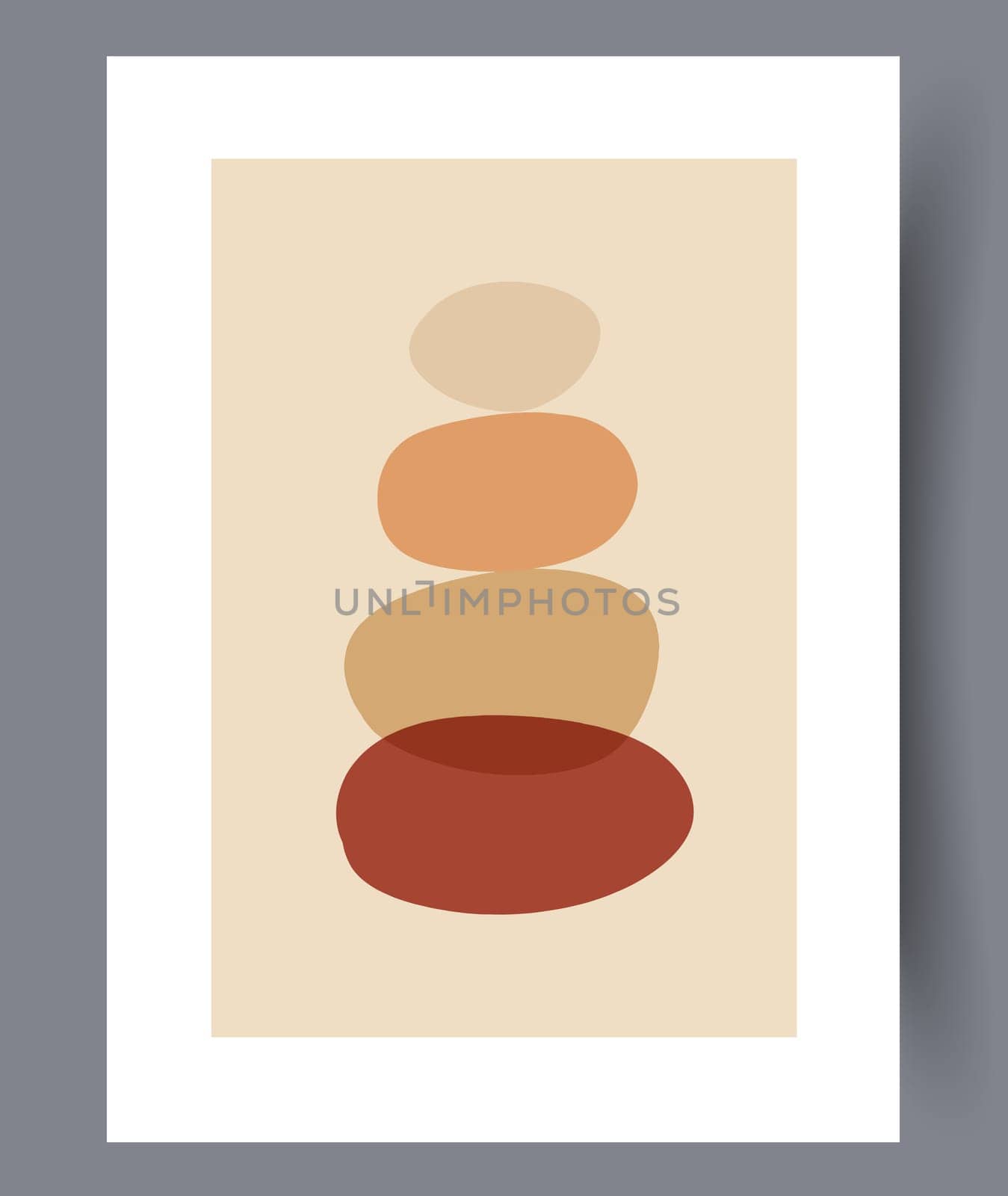 Printable wall art vector poster set. Hand drawn minimalism design for scandinavian interior.