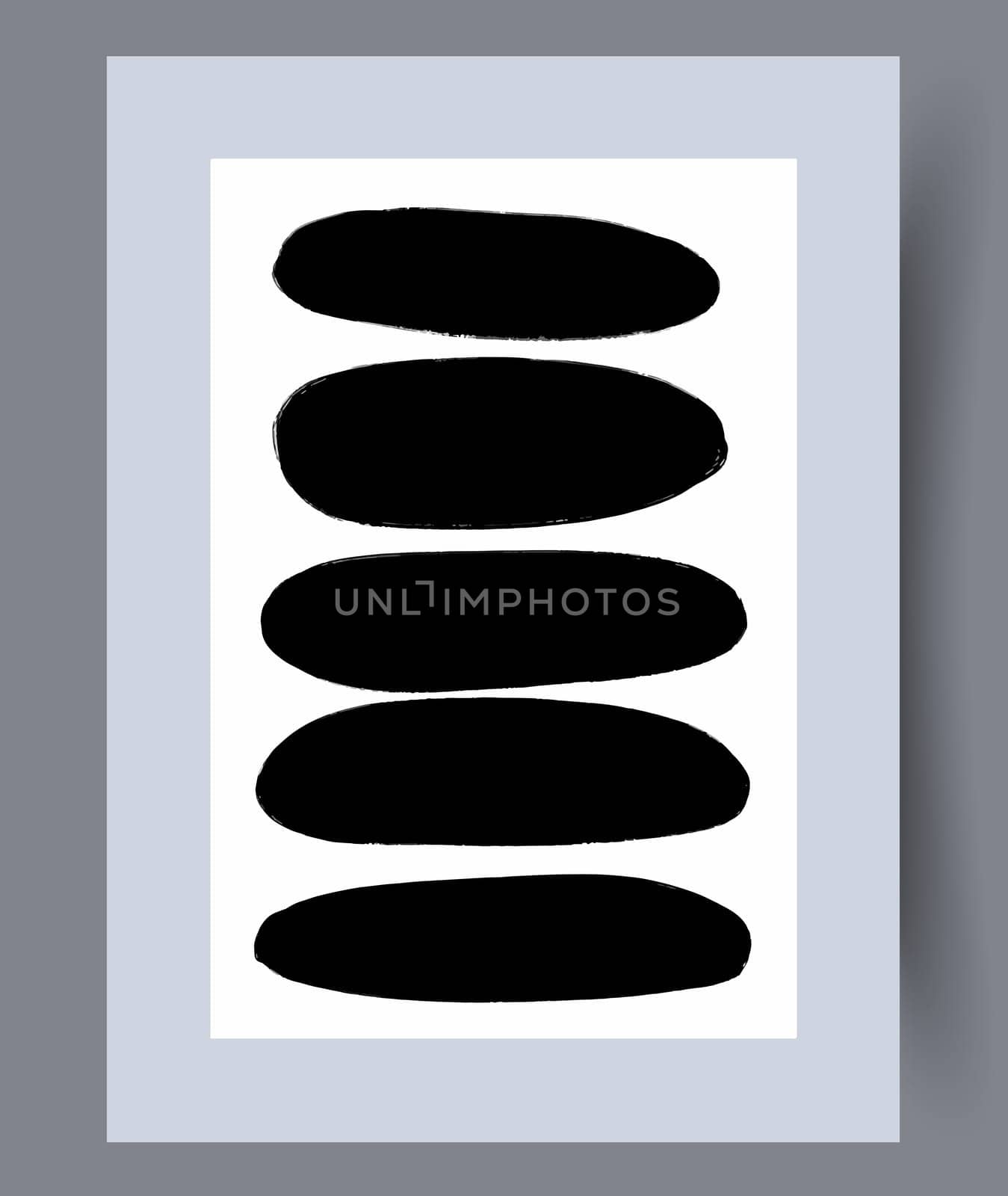 Printable wall art vector poster set. Hand drawn minimalism design for scandinavian interior.