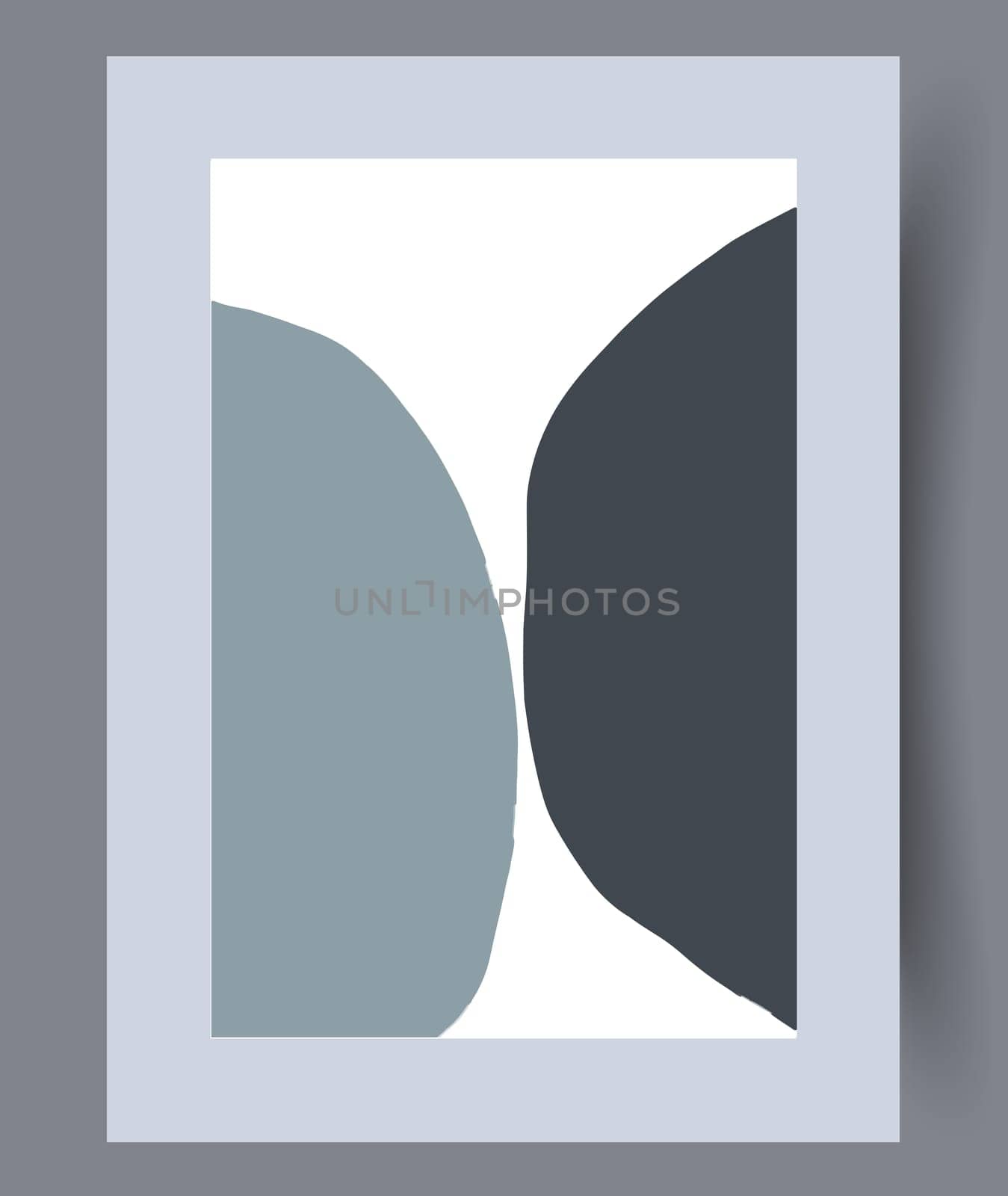 Printable wall art vector poster set. Hand drawn minimalism design for scandinavian interior.