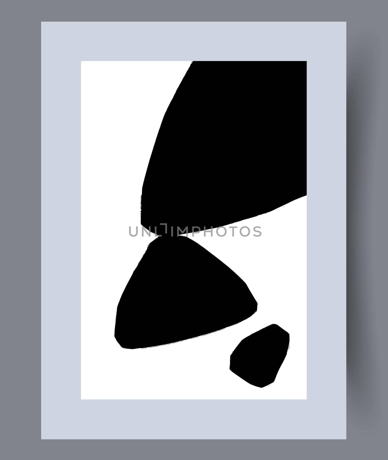 Printable wall art vector poster set. Hand drawn minimalism design for scandinavian interior.