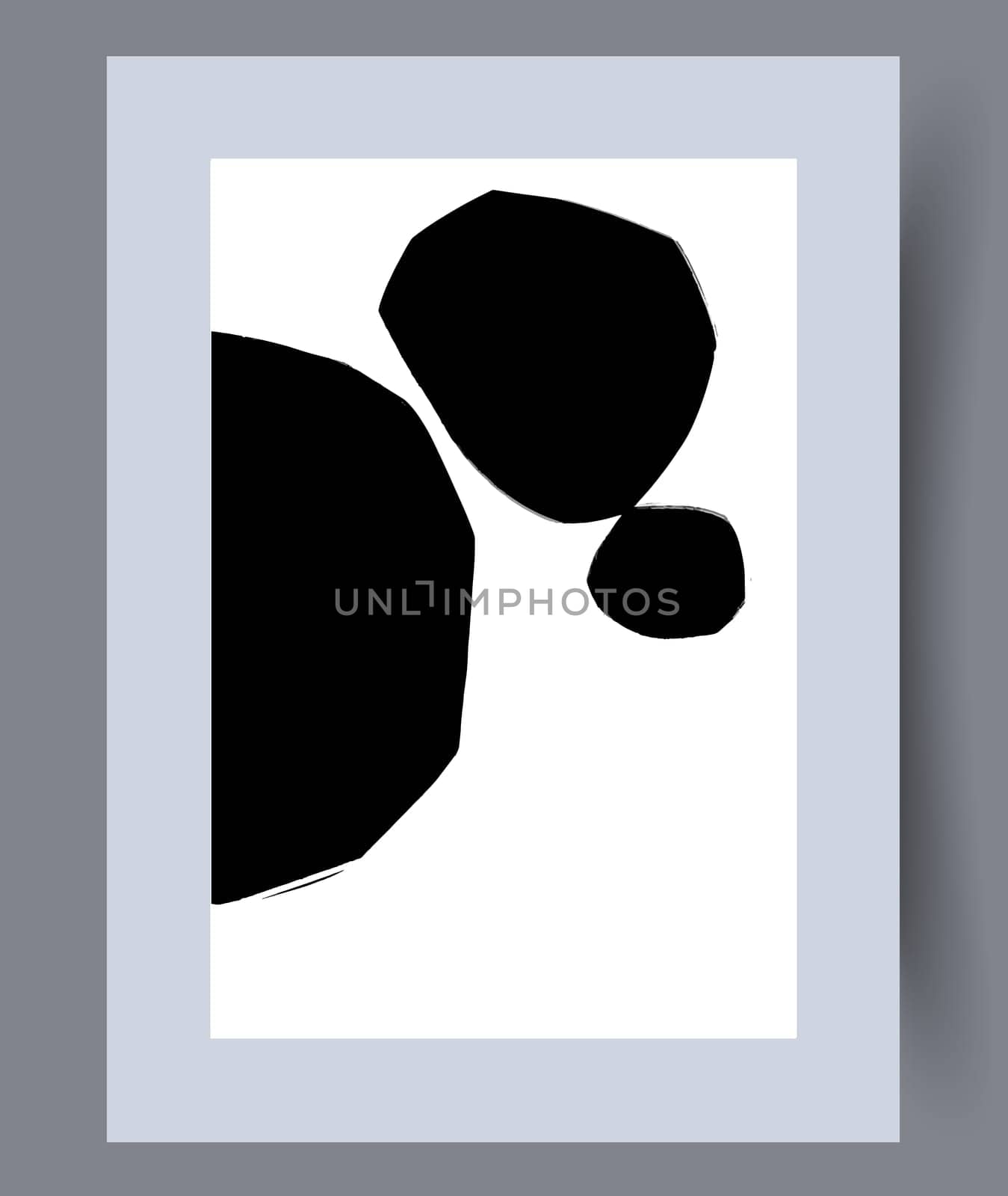 Printable wall art vector poster set. Hand drawn minimalism design for scandinavian interior.