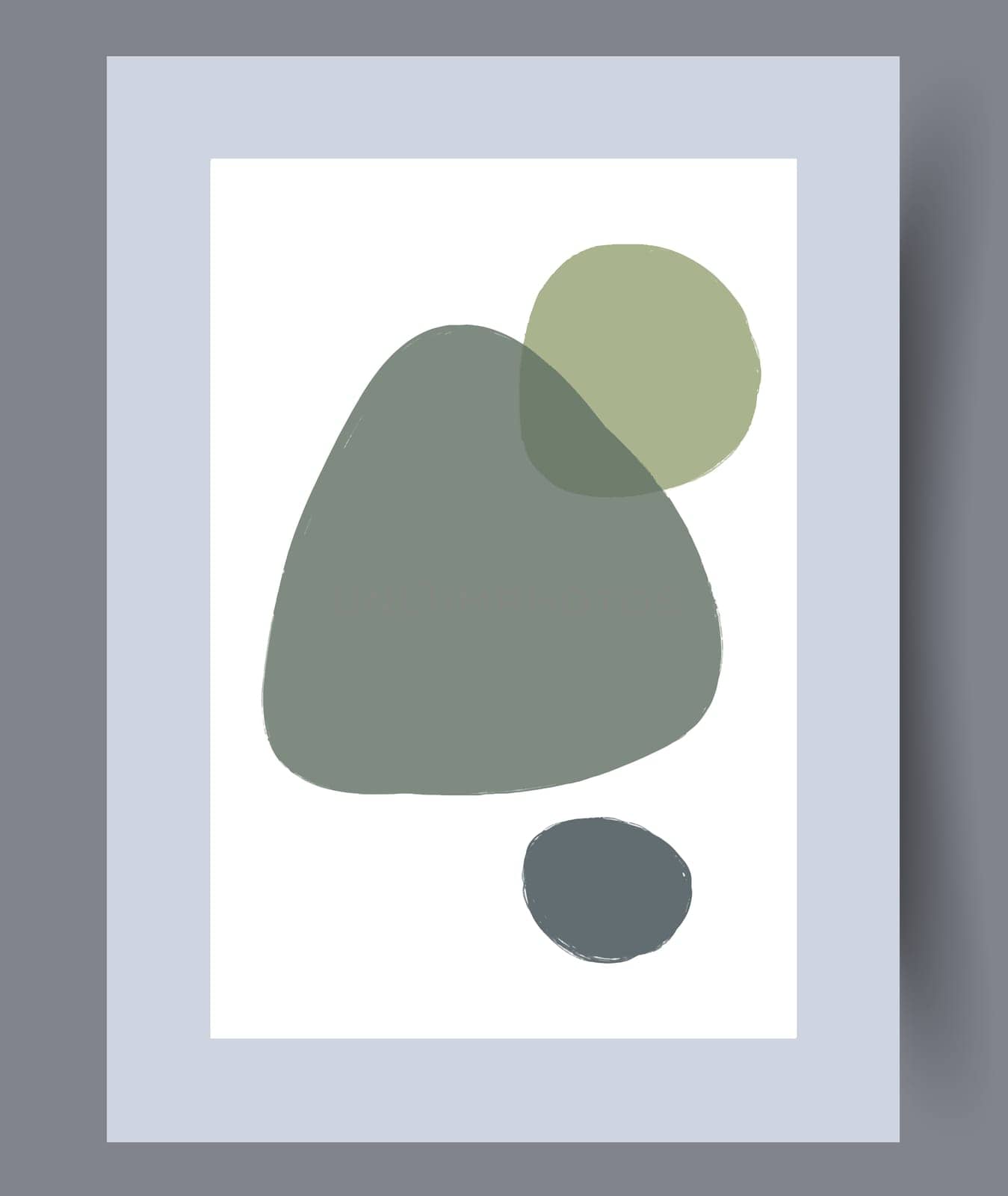Printable wall art vector poster set. Hand drawn minimalism design for scandinavian interior.