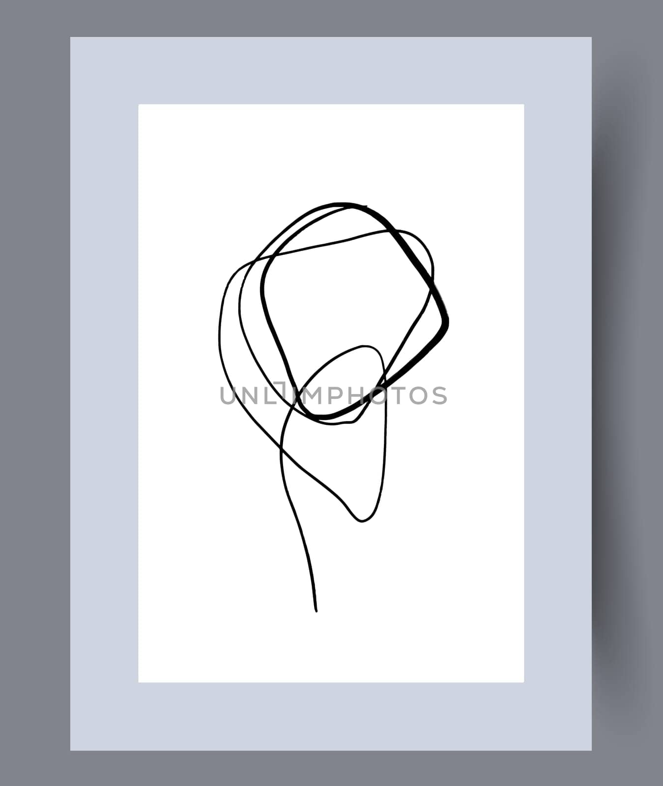 Printable wall art vector poster set vector. Vector illustrationPrintable wall art vector poster set. Hand drawn minimalism design for scandinavian interior.
