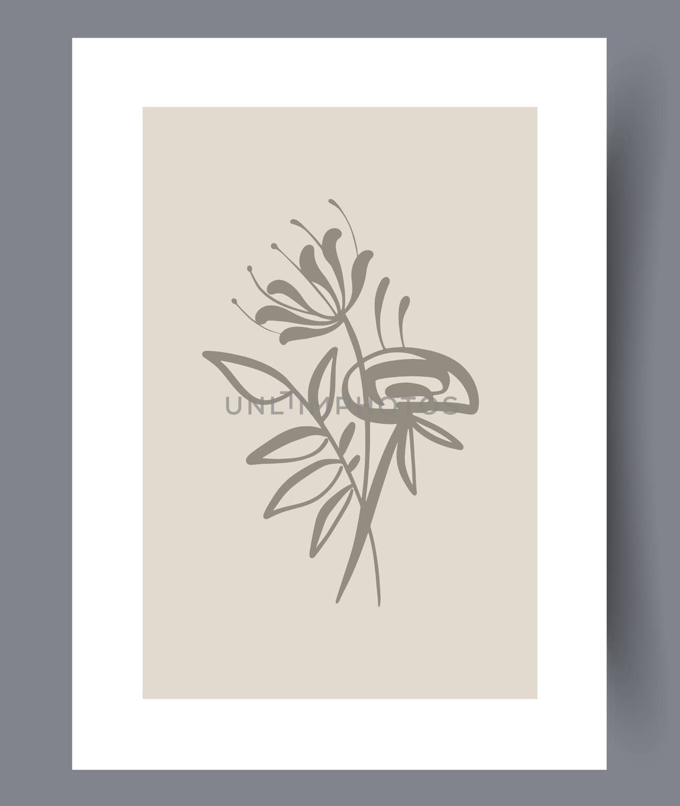 Printable wall art vector poster set vector. Vector illustrationPrintable wall art vector poster set. Hand drawn minimalism design for scandinavian interior.