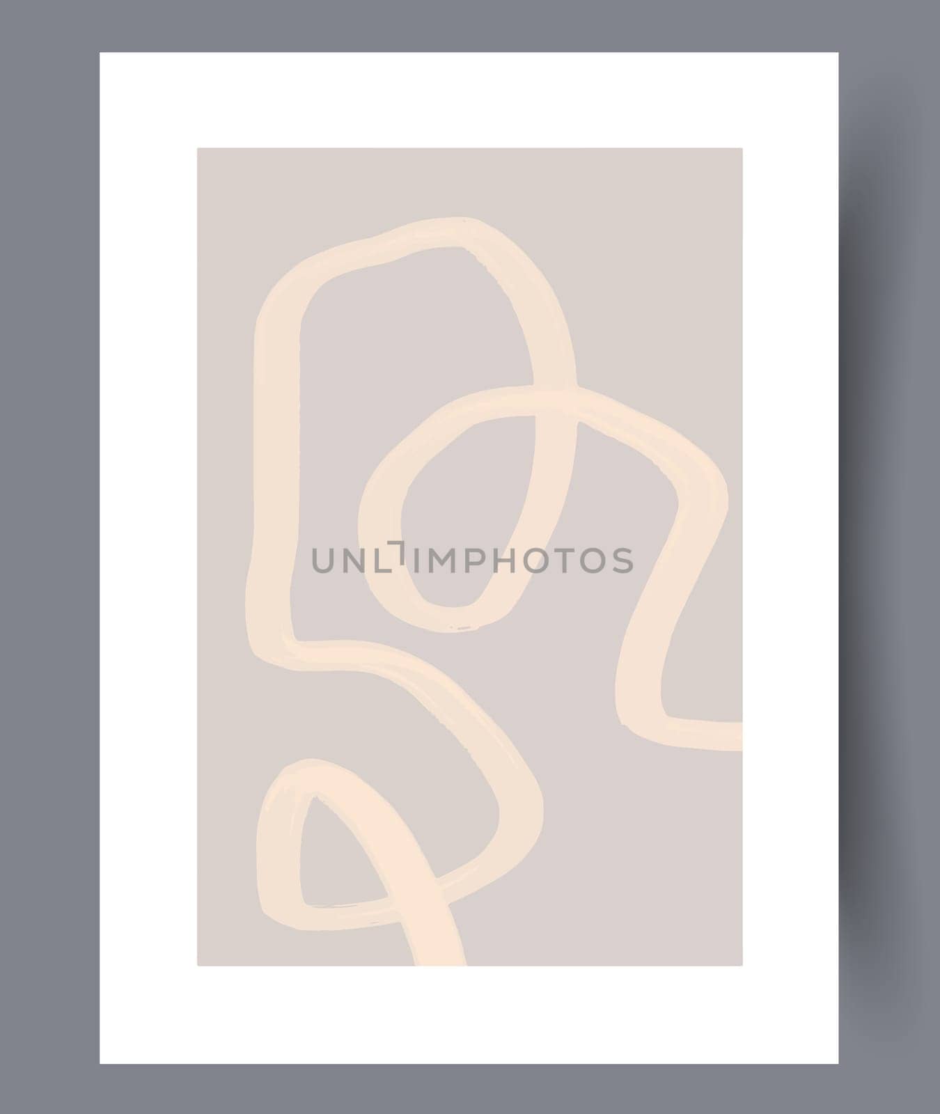 Printable wall art vector poster set vector. Vector illustrationPrintable wall art vector poster set. Hand drawn minimalism design for scandinavian interior.