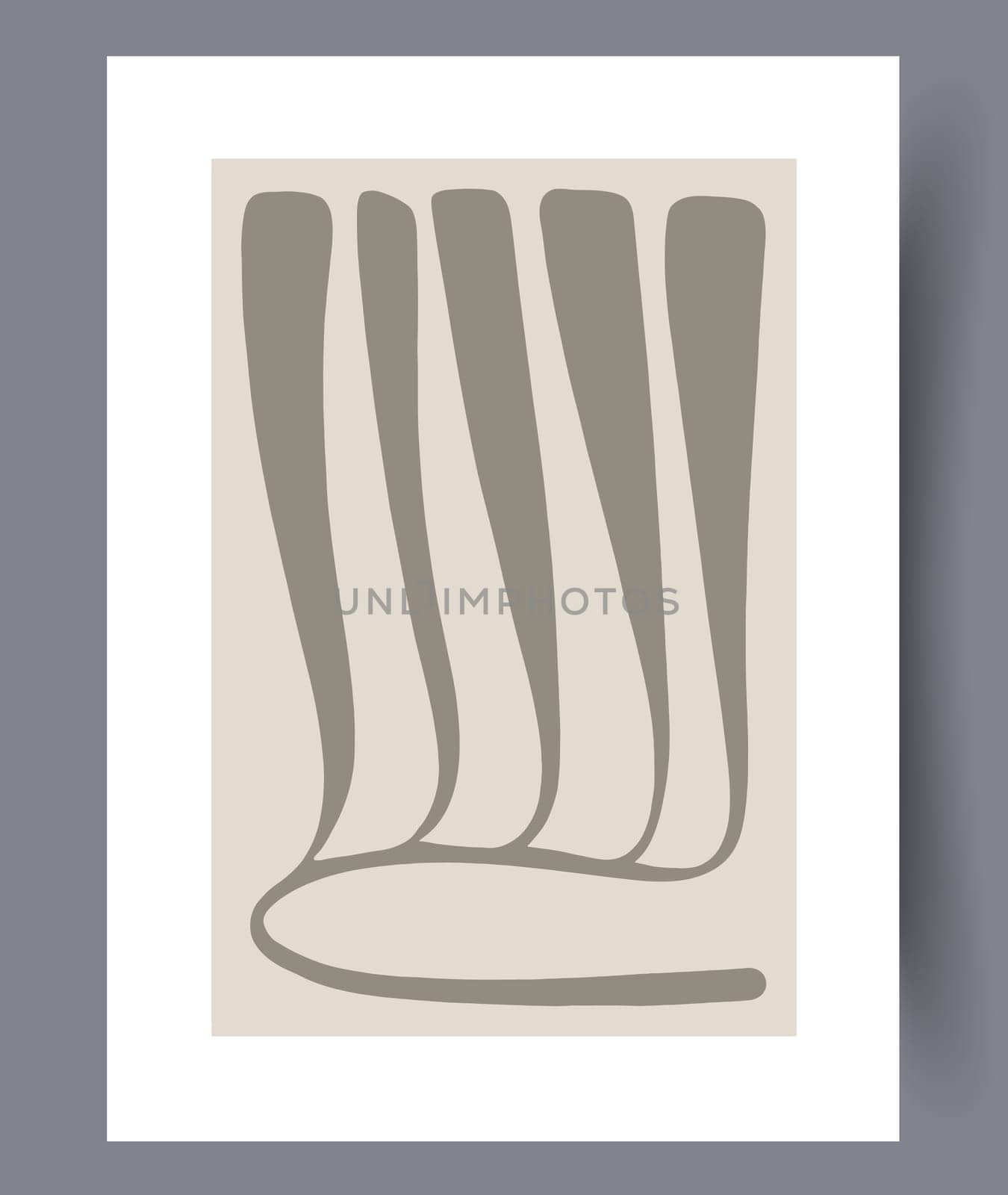 Printable wall art vector poster set vector. Vector illustrationPrintable wall art vector poster set. Hand drawn minimalism design for scandinavian interior.