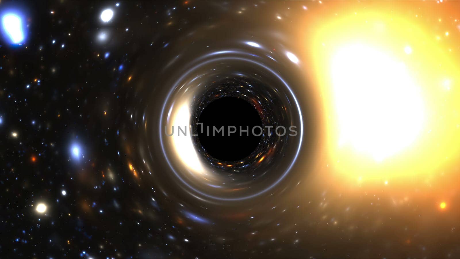 Space Tunnel With Galaxy and Nebulae simulation,Space Tunnel With Galaxy and Nebulae simulation
