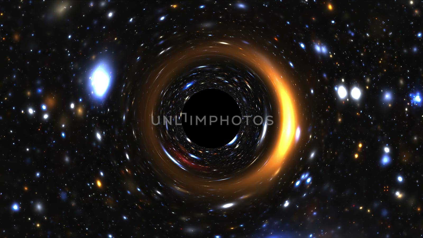 Space Tunnel With Galaxy and Nebulae simulation,Space Tunnel With Galaxy and Nebulae simulation