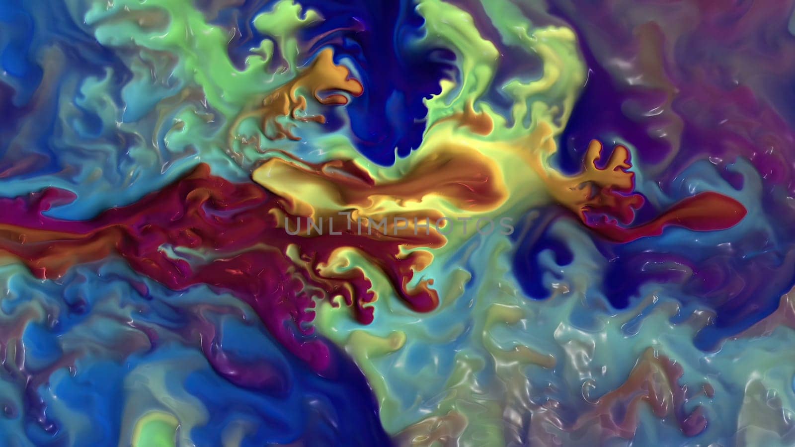 Colorful paint mix with gradient vivid colors,Colorful paint mix with gradient vivid colors